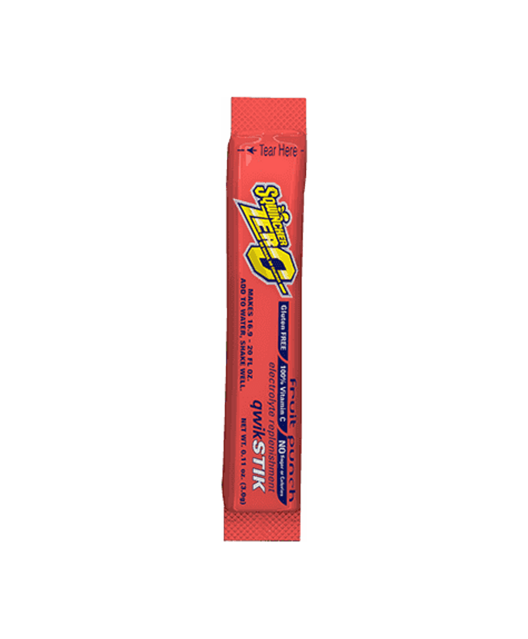 Sqwincher Stik Qwik Beverage 20Oz Yield Quik Stick Zero -1 Pack of 50