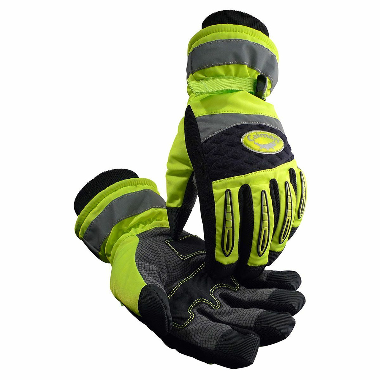 Caiman® 2991 - Synthetic Leather Waterproof Heatrac Insulated Hi-Vis Back Winter Gloves