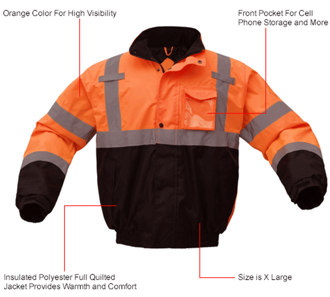 Buy LAXMI Safety Jacket Orange (Pack of 05) Safety Jacket Online at Low  Price in India - Snapdeal