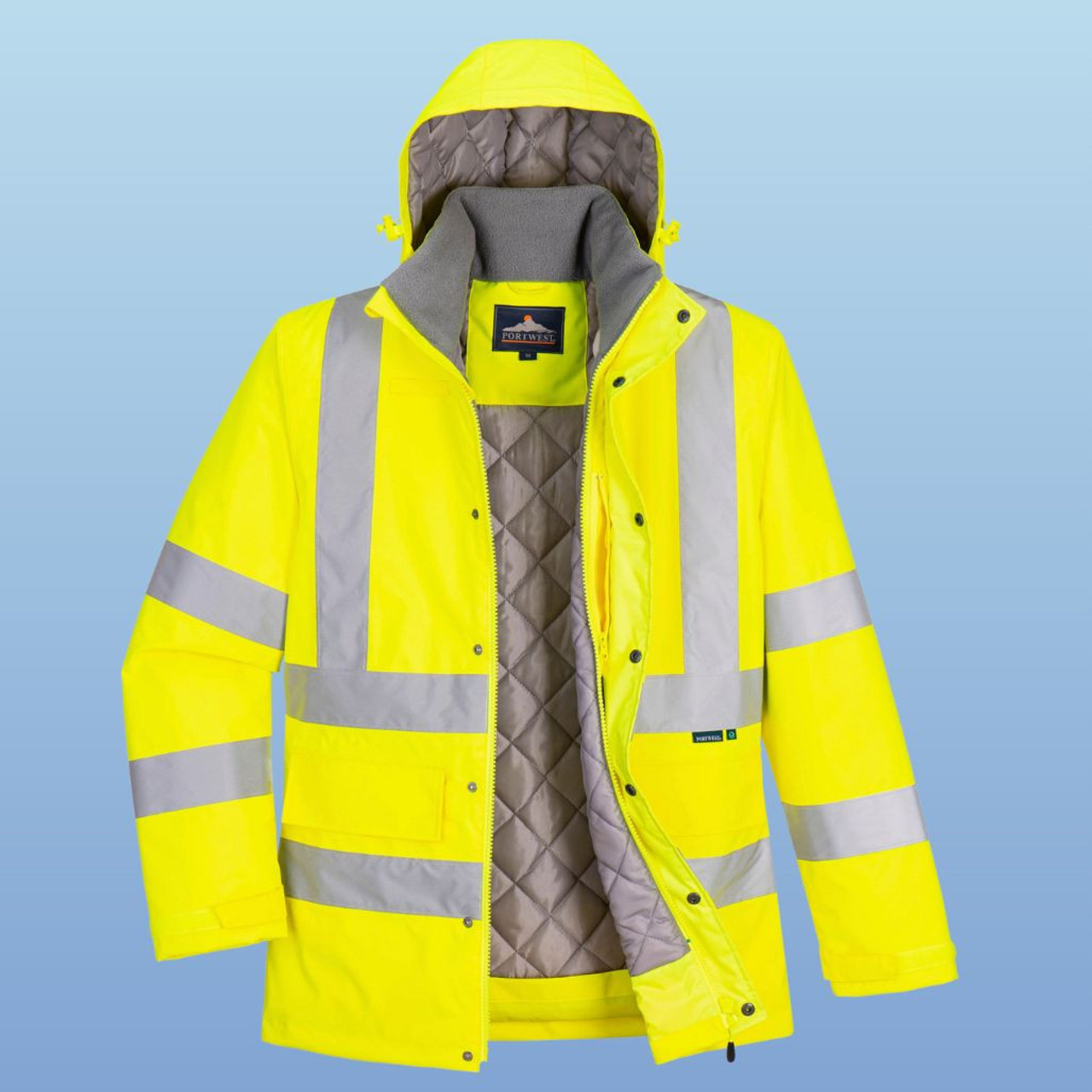 Portwest EC60 Eco Class 3 Hi-Vis Winter Jacket