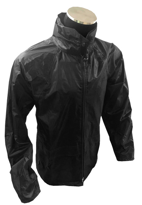 Portwest Classic Lightweight Rain Jacket - BLACK