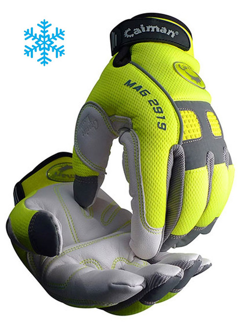 Goat Grain, Heatrac® III, Hi-Vis - Insulated Glove  ## 2919 ##