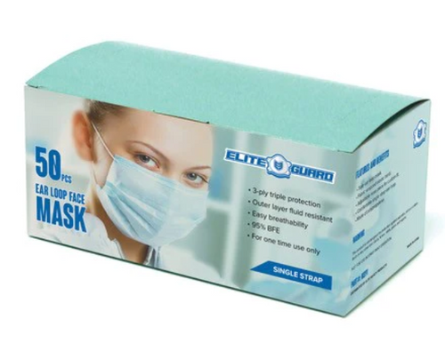 3-PLY Face Mask  Disposable Face Mask (50 pack)