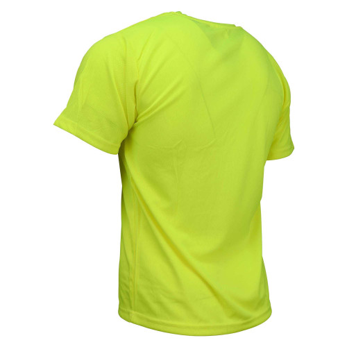 Radians ST11-NPGS Non-ANSI Mesh Safety Shirt - Yellow/Lime - BACK 