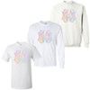 Pastel Tie Dye Monogrammed T-Shirt