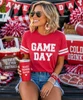 game day football tee model image