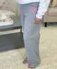 Monogrammed Open Bottom Sweatpants With Pockets