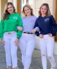 Monogrammed Long Sleeve Tee Shirt