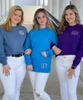 Monogrammed Long Sleeve Tee Shirt