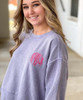 Monogrammed Camden Crop Crew Neck Sweatshirt