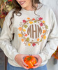 Monogrammed Fall Wreath Graphic Shirt