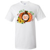 Monogrammed Leopard and Polka Dot Pumpkin Graphic T-Shirt