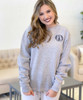 Monogrammed Tunnel Drawstring Fleece Pullover