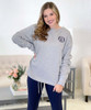 Monogrammed Tunnel Drawstring Fleece Pullover