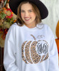 Monogrammed Leopard Pumpkin Graphic Tee Shirt