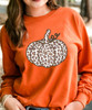 Leopard Pumpkin Graphic Tee Shirt