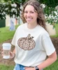 Leopard Pumpkin Graphic Tee Shirt