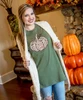 Leopard Pumpkin Graphic Tee Shirt