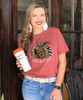 Wild About Fall Animal Print Pumpkin Bella Canvas Shirt-Heather Clay