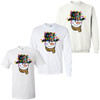  Snowman With Leopard Scarf And Christmas Lights Graphic Shirt 