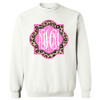 Monogrammed Leopard And Pink Frame Graphic Shirt