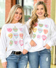 Monogrammed Conversation Hearts Graphic Tee