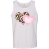 Monogrammed Leopard Scallop Double Heart Graphic Tee