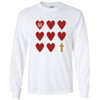 Monogrammed Hearts And Cross Graphic Tee
