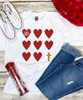 Monogrammed Hearts And Cross Graphic Tee