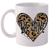 Be Mine Leopard Heart Coffee Mug