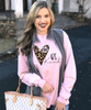 Monogrammed Be Kind Leopard Heart Shirt