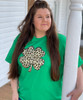 Leopard Shamrock T-Shirt - Irish Green