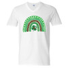 Monogrammed St Patrickss Day Shamrock Rainbow Graphic Tee