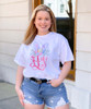 Monogrammed Easter Bunny Ears Graphic Tee