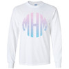 Monogrammed Distressed Ombre Graphic Shirt