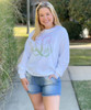 Monogrammed Distressed Ombre Graphic Shirt