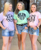 Monogrammed Black Onyx Leopard Shirt