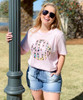 Leopard Tie Dye Monogram Bella Canvas Tee