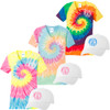 Monogrammed Tie-Dye V-Neck Tee And Hat Bundle