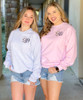 Monogrammed Embroidered Leopard Spots Sweatshirt