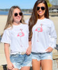 Personalized Flamingo With Sunglasses Graphic Tee