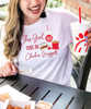 Monogrammed This Girl Runs On Chicken Nuggets Graphic Shirt