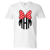 Monogrammed Mouse Bow Graphic Tee Shirt