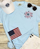 Monogrammed Embroidered Firework Comfort Colors T-Shirt