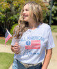 Monogrammed All American Mama Bella Canvas Tee