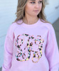 Monogrammed Tie Dye Leopard Sweatshirt