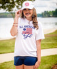 Monogrammed All American Girl Graphic Tee