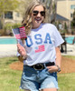 Monogrammed USA Flag Shirt