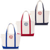 Monogrammed Patriotic Canvas Large Boat Tote Boat Tote
