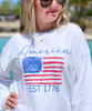 America Est 1776 Flag Graphic Tee